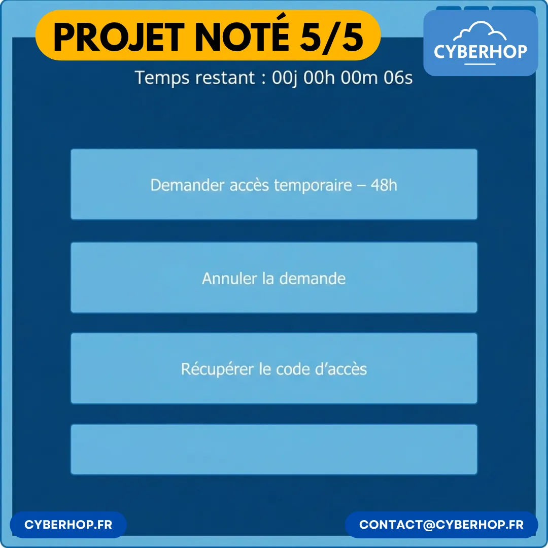 🖥️ Retour client : un accès temporaire sécurisé grâce à un mode "kiosk" maîtrisé